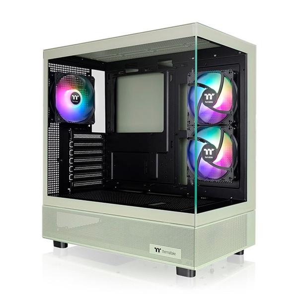 Imagem de Gabinete VIEW 270 PLUS MATCHA GREEN TG ARGB MID TOWER  c/3 Fans TT - CA-1Y7-00M6WN-01