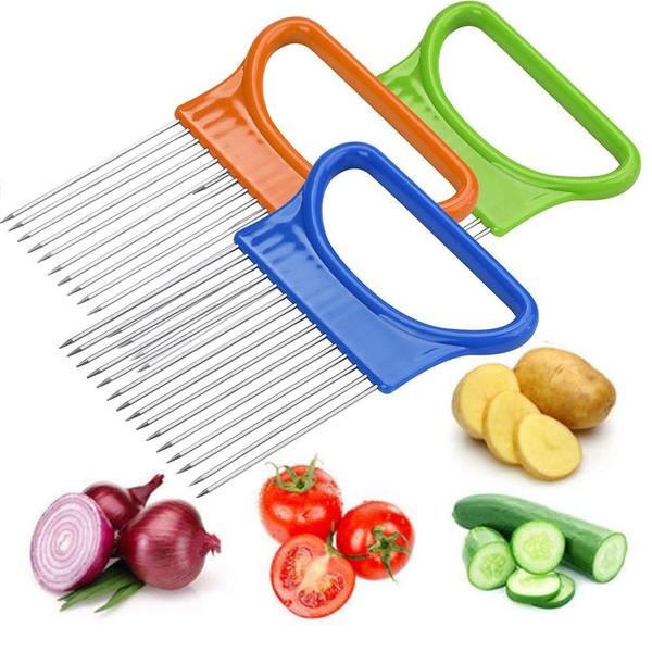 Imagem de Gadget de cozinha AKOAK Slice Tomato Onion Vegetable Safety Fork