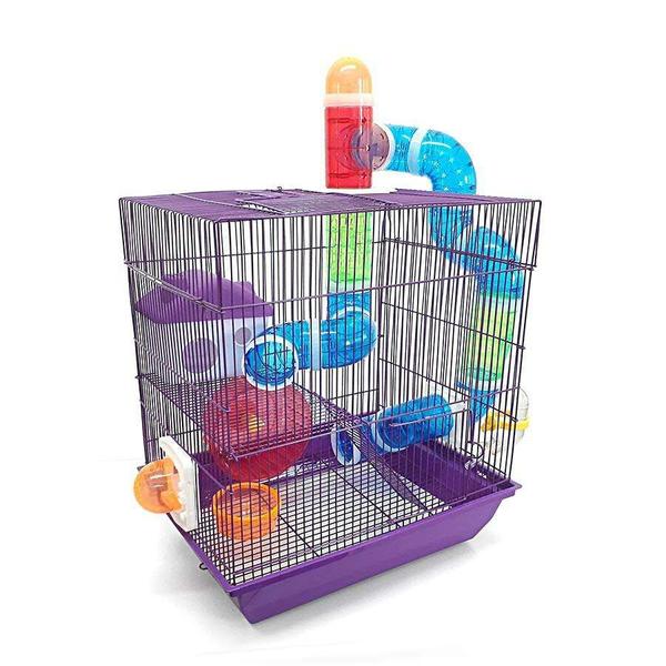 Imagem de Gaiola American Pets Labirinto Cores Sortidas para Hamsters - 2 Andares