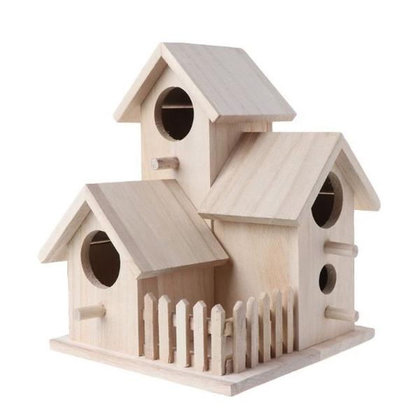 Imagem de Gaiola de criação Bird House Wokex Creative Wokex Wooden Bird House