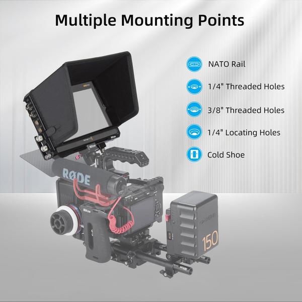 Imagem de Gaiola de monitor Nitze JT-B02B para Blackmagic Video Assist 7