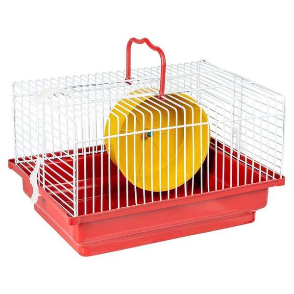 Imagem de Gaiola Hamster Básica Roedores Rodinha Brinquedo Jel Plast