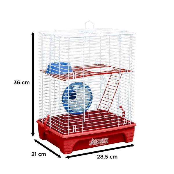 Imagem de Gaiola Hamster Home 2 Andares Com Rodinha Quatiguá