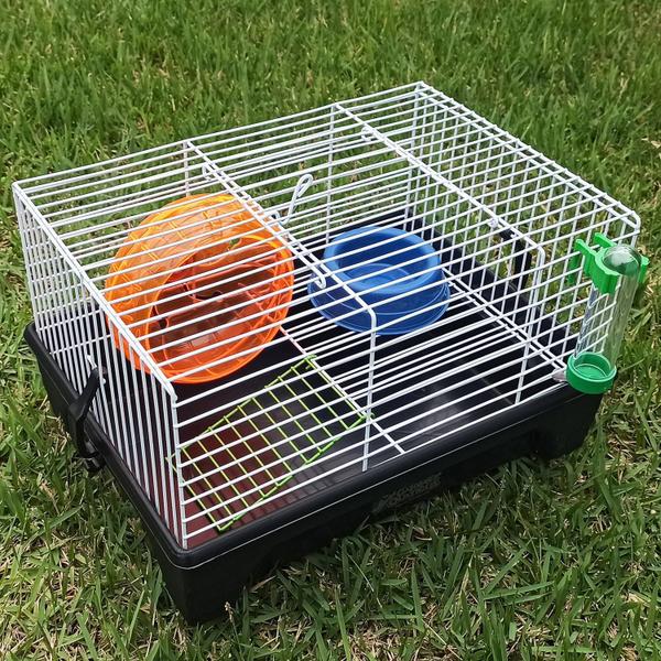 Imagem de Gaiola para Hamster Pronta para Uso com Rodinha e Acessórios