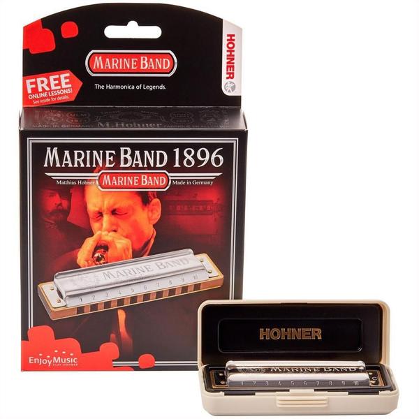 Imagem de Gaita Harmônica Hohner Marine Band 1896/20 Em A (Lá)