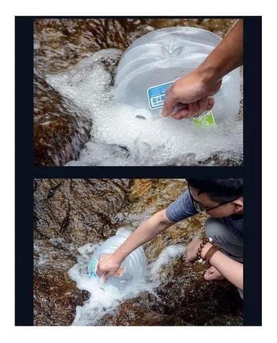 Galão Dobrável Colapsável Camping Pesca 10 Litros Naturehike Imagem de Galão Dobrável Colapsável Camping Pesca 10 Litros Naturehike