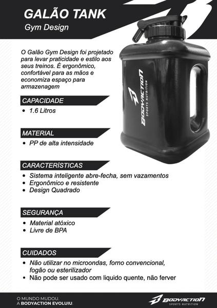 Imagem de Galão Garrafa Academia 1,6 Litros - Bodyaction