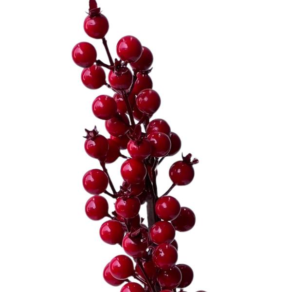 Imagem de Galha Azevinho Artificial Berry 60 cm Decoração Natalina Tok da Casa