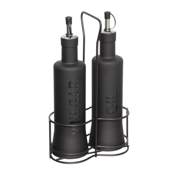 Galheteiro 300ml Azeite E Vinagre Nero Preto Hauskraft Imagem de Galheteiro 300ml Azeite E Vinagre Nero Preto Hauskraft