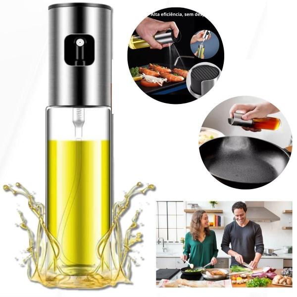 Galheteiro Culinário Vidro Spray Azeite Vinagre Óleo 100Ml - DRAIK Imagem de Galheteiro Culinário Vidro Spray Azeite Vinagre Óleo 100Ml