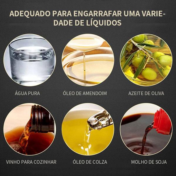 Imagem de Galheteiro Para Óleo Porta Azeite Spray Kit Com Dois Branco