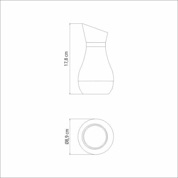 Imagem de Galheteiro Tramontina Inox e Vidro C/ Dosador Realce 390ml