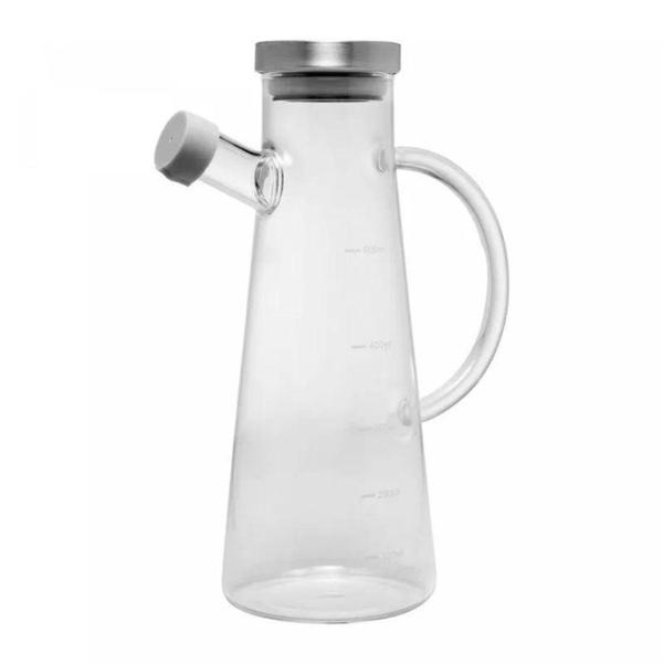 Imagem de Galheteiro Vidro Borosilicato Metal Slim 500ml 20628 Wolff