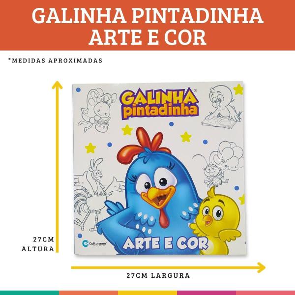 Imagem de Galinha Pintadinha Arte e Cor Livro para Colorir Culturama