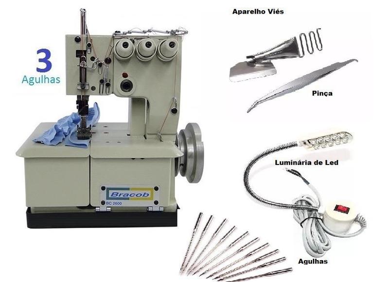 Imagem de Galoneira, Colarete,  3 Agulhas Bracob  + Kit Acessórios