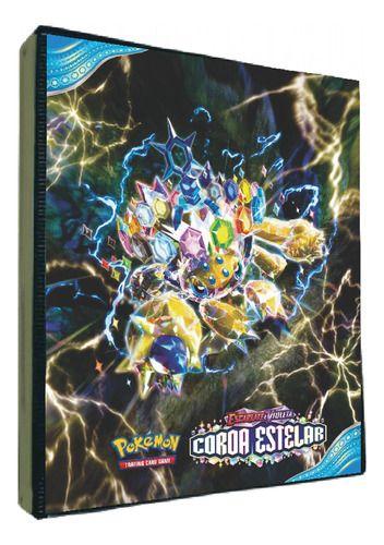 Imagem de Galvantula Coroa Estelar Album Pokemon Porta Cartas S/ Folha