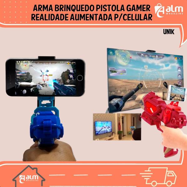 Imagem de Game Brinquedo Pis tola Gamer Realidade Aumentada P/celular UNIK