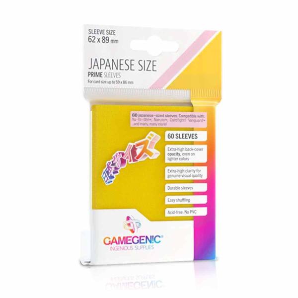 Imagem de Gamegenic Prime Japanese Sized Sleeves Yellow