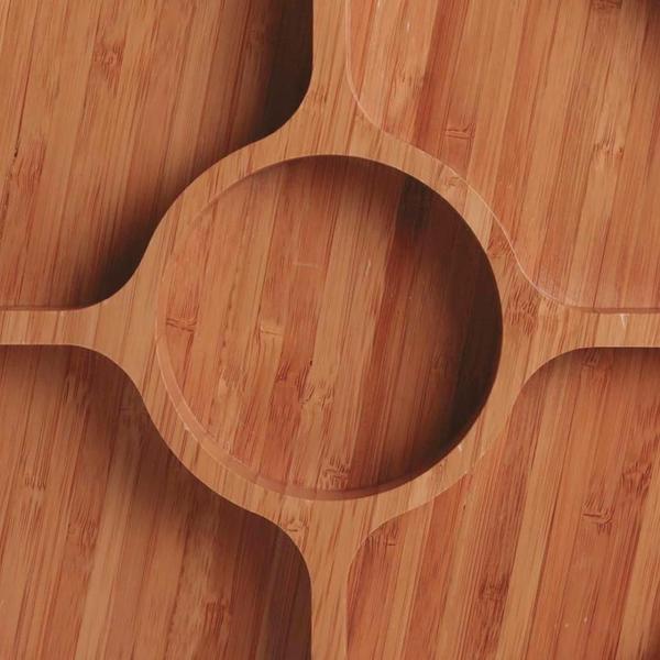 Imagem de Gamela de Bamboo com 5 Divisórias Mor