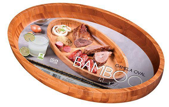 Imagem de Gamela Oval Bamboo 41x27cm Mor