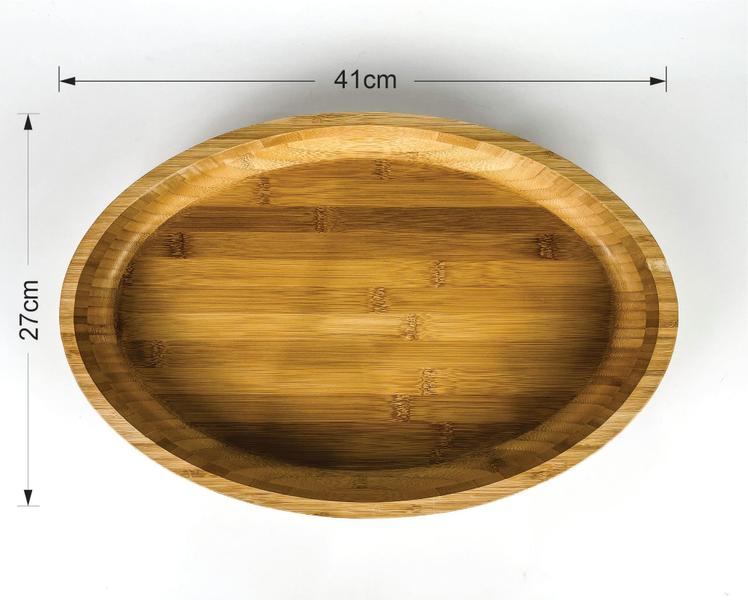 Imagem de Gamela Oval em Bambu 41x27cm - Mestre Churrasqueiro