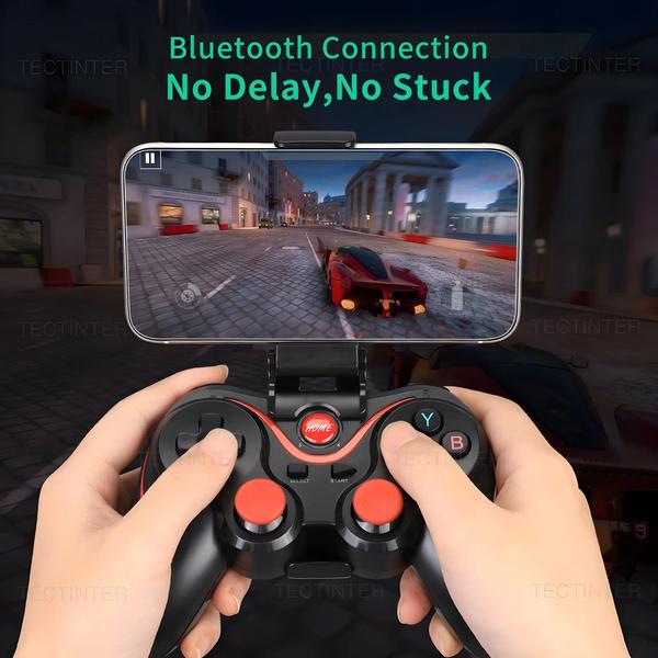 Imagem de Gamepad Bluetooth Sem Fio Terios T3 - Controlador para Android, PC, Switch e PS3