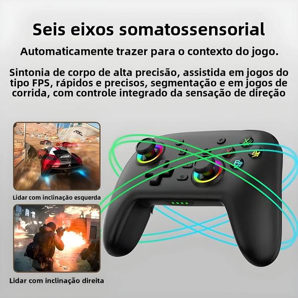 Imagem de Gamepad Elite Wireless para Nintendo Switch - OLED, Lite e PC (Steam Deck) - 6 Eixos