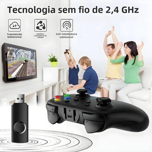 Imagem de Gamepad Sem Fio Bluetooth Easysmx para Nintendo Switch, PC, Steam Deck, Android e iOS