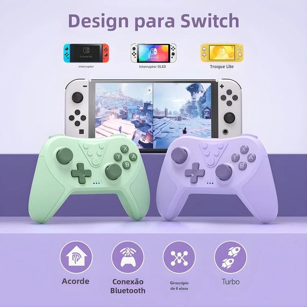 Imagem de Gamepad Sem Fio Bluetooth Easysmx T37 - Compatível com Nintendo Switch, PC e Steam Deck