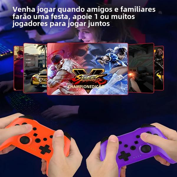 Imagem de Gamepad Sem Fio Bluetooth para Nintendo Switch Lite, PS3, Smart TV Box e PC