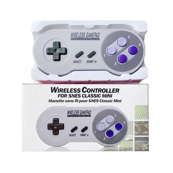 Imagem de Gamepad Sem Fio Roxo 2.4G - Compatível com SNES Mini, PC, Windows, NS Switch e Celular