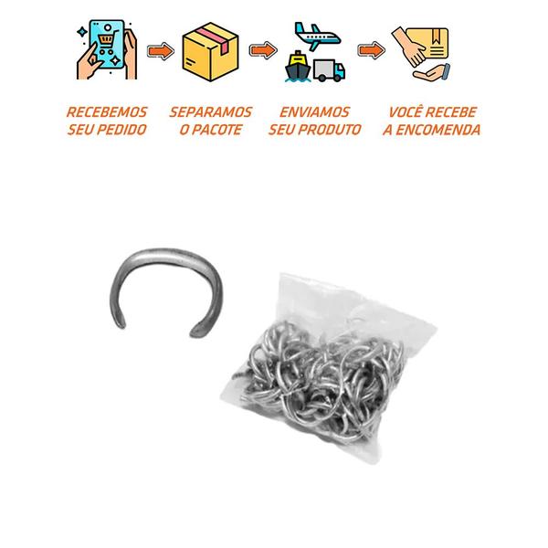 Gampo Tipo U Concertina Galvanizado1Kg Ferro Scudo Imagem de Gampo Tipo U Concertina Galvanizado1Kg Ferro Scudo