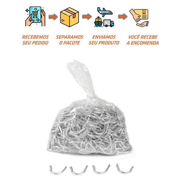 Gampo Tipo U Concertina Galvanizado1Kg Ferro Scudo Imagem de Gampo Tipo U Concertina Galvanizado1Kg Ferro Scudo