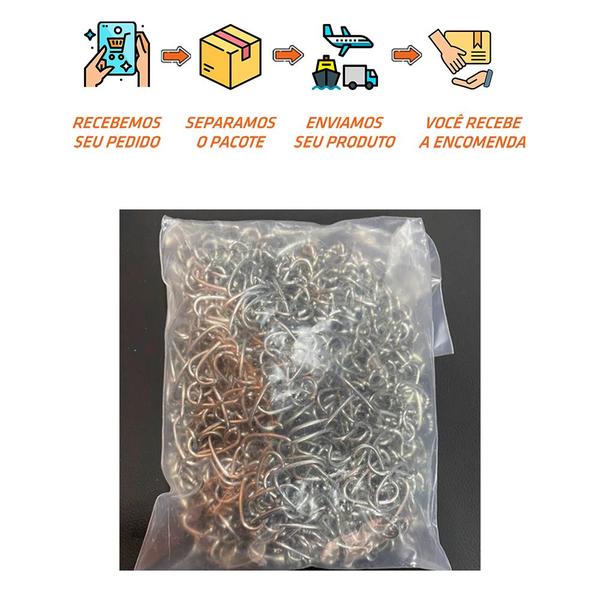 Gampo Tipo U Concertina Galvanizado1Kg Ferro Scudo Imagem de Gampo Tipo U Concertina Galvanizado1Kg Ferro Scudo