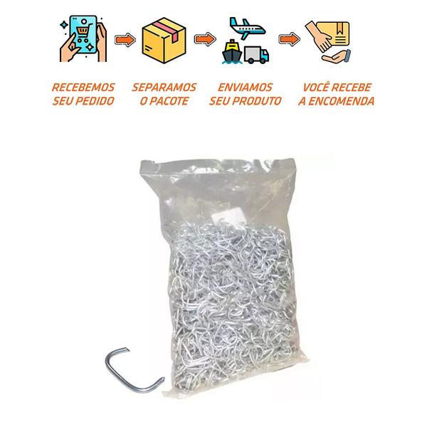 Gampo Tipo U Concertina Galvanizado1Kg Ferro Scudo Imagem de Gampo Tipo U Concertina Galvanizado1Kg Ferro Scudo