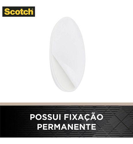 Imagem de Gancho Adesivo Grande 3M Scotch Fixação Permanente Suporta até 3 kg