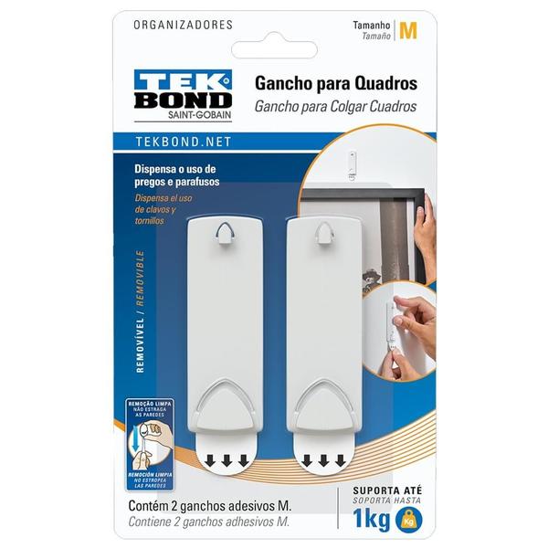 Imagem de Gancho Adesivo Para Quadros M Tek Bond