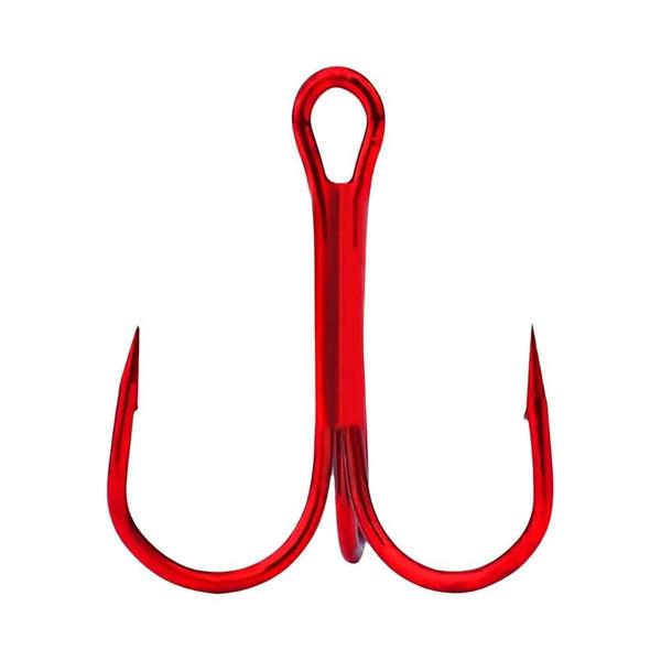 Imagem de Gancho De Âncora Vermelho De Aço De Alto Carbono Farpado Gancho Agudo 20 Peças Equipamento De Pesca