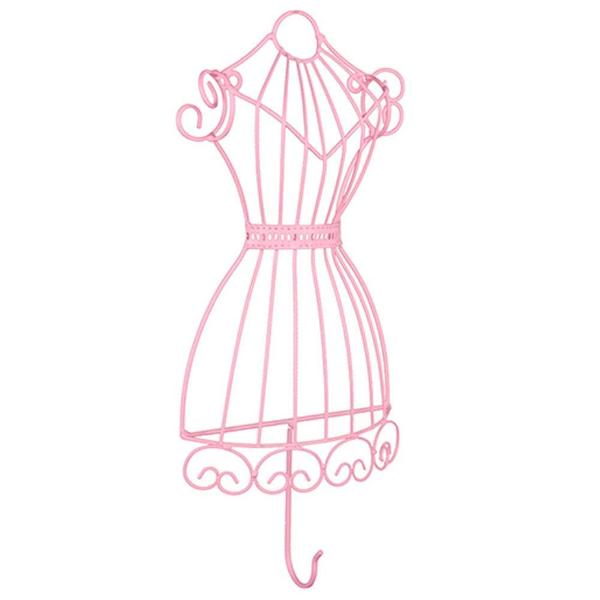 Gancho em Forma de Vestido Rosa - Decorafast MD Imagem de Gancho em Forma de Vestido Rosa