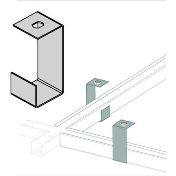 Gancho Longo Para Perfilado 38x38 - Luxtil Elétrica Imagem de Gancho Longo Para Perfilado 38x38
