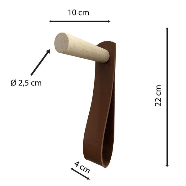 Imagem de Gancho Pinus Bastão Com material sintético Caramelo