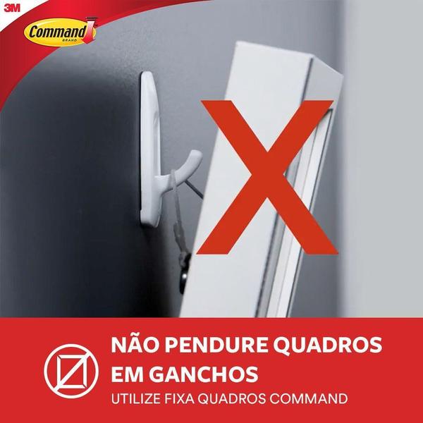 Imagem de Gancho PVC Adesivo Command Utensílios Médio 3M 2 Peças