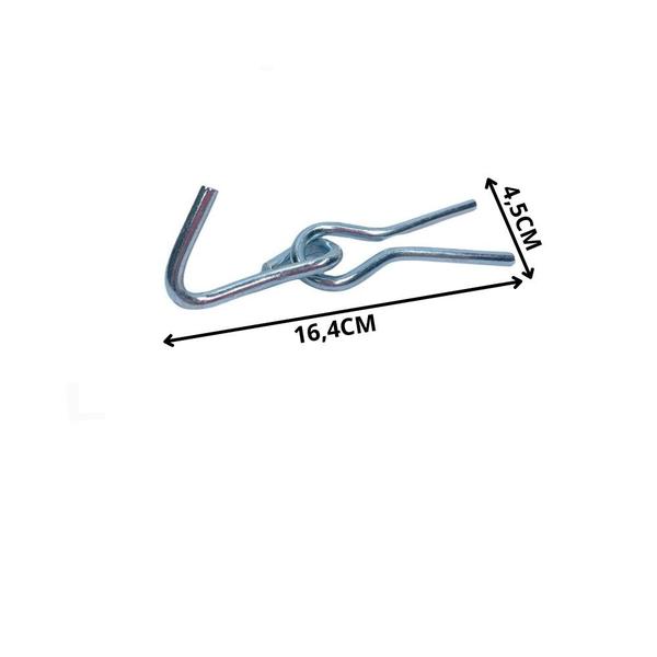 Imagem de Gancho Rede Zincado Resistente Aço Parafusar Beltools