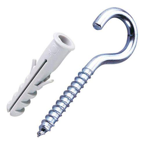 Gancho Zincado Bemfixa Com Bucha 3,0x50mm 5mm Imagem de Gancho Zincado Bemfixa Com Bucha 3,0x50mm 5mm