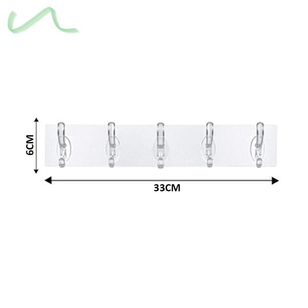 Imagem de Ganchos Adesivo Parede Pendure Sem Furos Chave 5 Posições