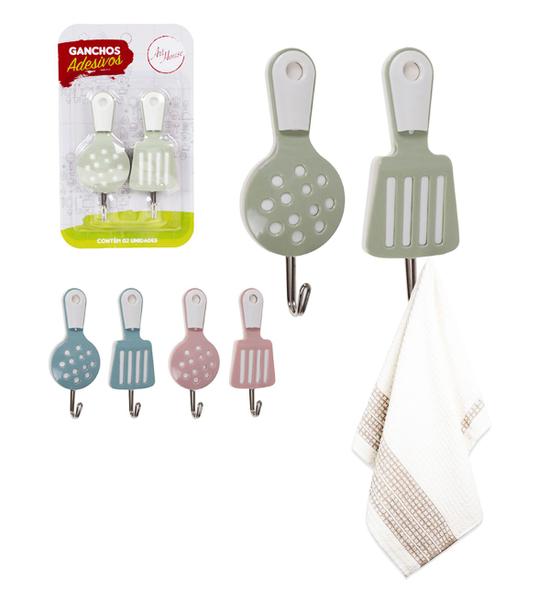 Ganchos de Parede pano de prato Decorativos Adesivos p/ Cozinha até 1.5kg - Art House Imagem de Ganchos de Parede pano de prato Decorativos Adesivos p/ Cozinha até 1.5kg