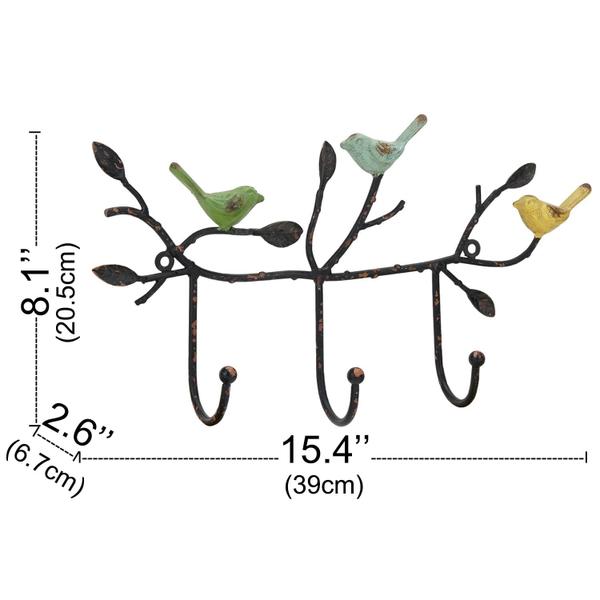 Imagem de Ganchos de parede SOFFEE DESIGN Vintage Cabide com 3 ganchos de metal