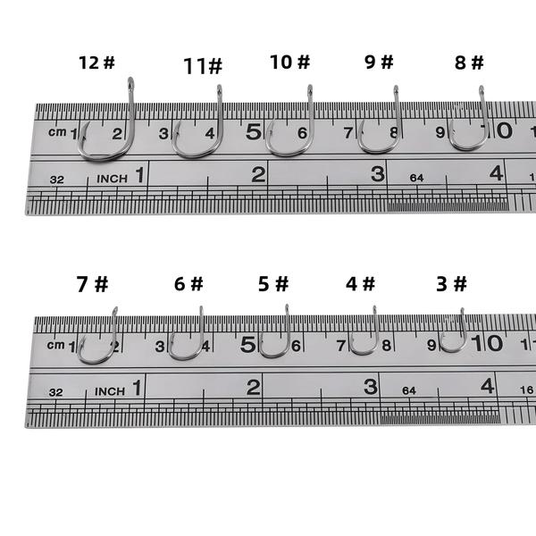 Imagem de Ganchos de Pesca Farpados de Aço Carbono - Afiados e Duráveis