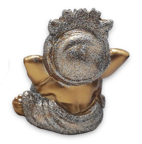 Imagem de Ganesha da Sabedoria Enfeite Ganesha Mudinho Gold 8 cm