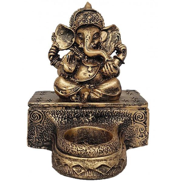 Imagem de Ganesha Na Base Com Castiçal 14024